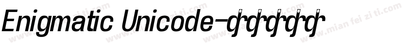 Enigmatic Unicode字体转换